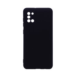 Funda de Silicona con Marco de Cámara para Samsung Galaxy A31 Negro Funda de Silicona con Marco de Cámara para Samsung Galaxy A31 Negro